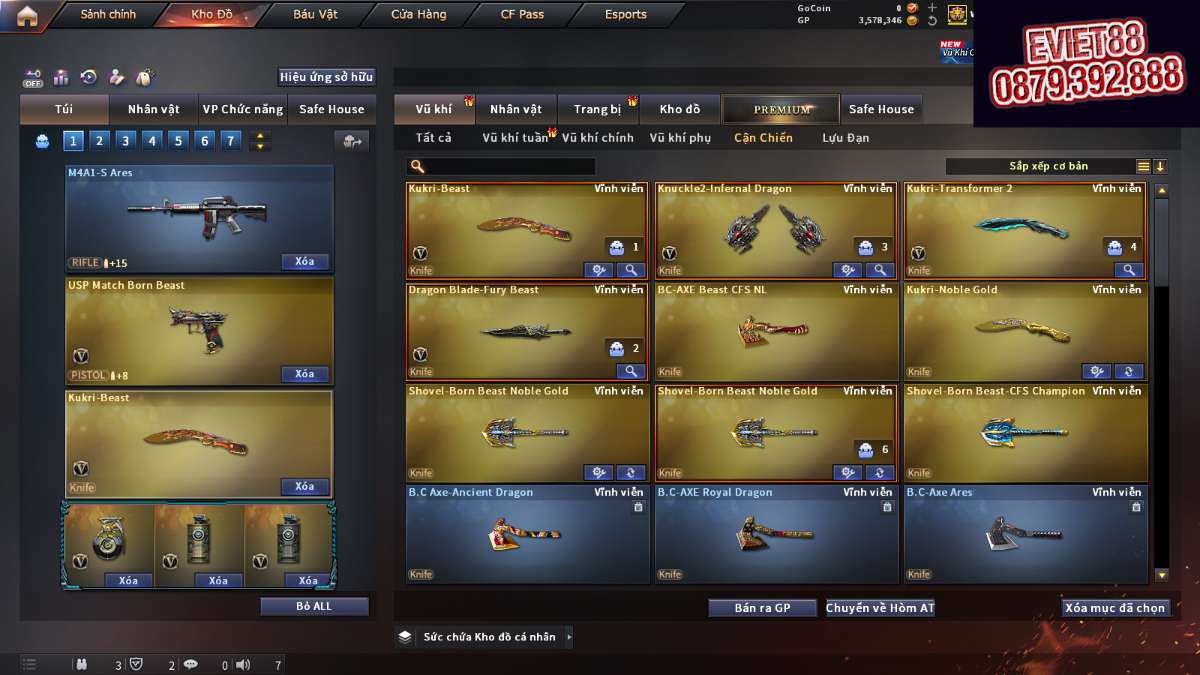 shop acc cf uy tin gia re